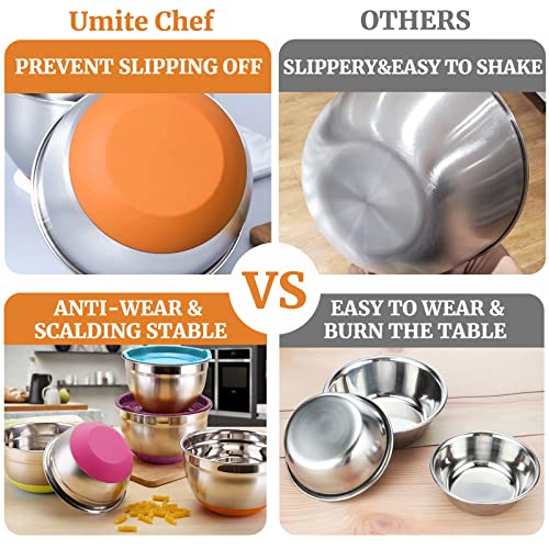 Mixing Bowls with Airtight Lids (Multicolor)