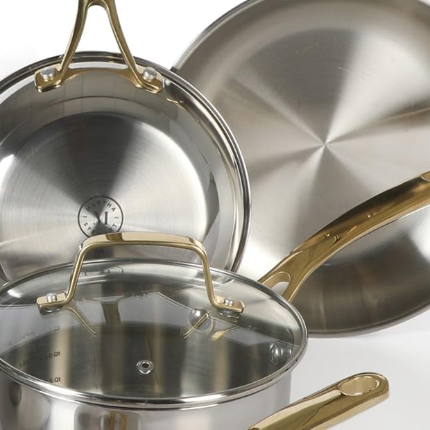 Castelle Stainless Steel Frying Pan Non Toxic Fry Pan Skillet