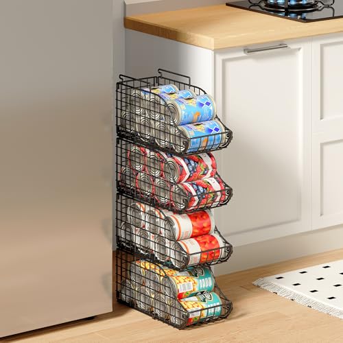 Stackable Kitchen Canned Food Holder With Handles