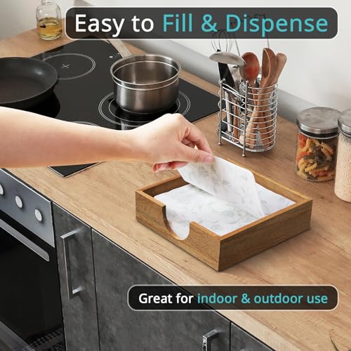 Wood Napkin Holder for Table