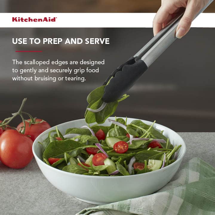 Gourmet Stainless Steel Serving Tongs