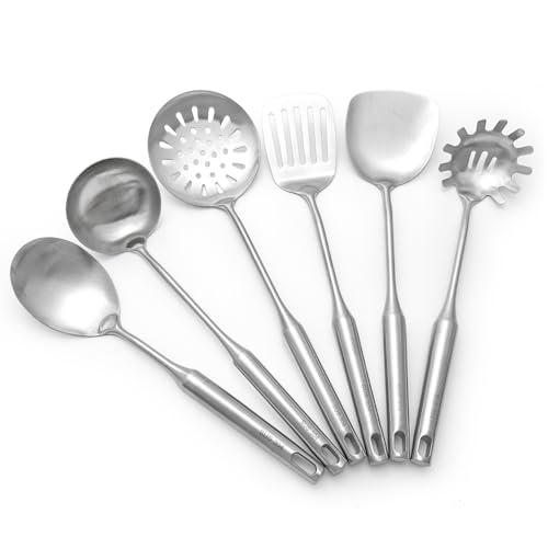 304 Stainless Steel Kitchen Utensils Set 6 Pcs Cooking Utensil