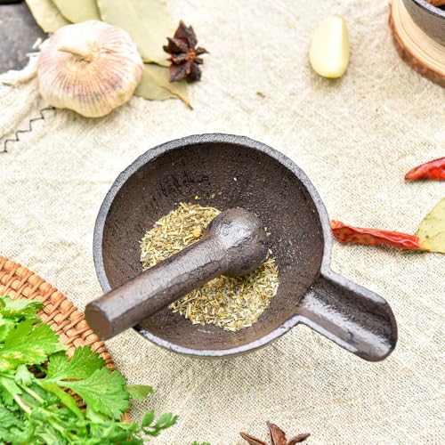 Cast Iron Mortar and Pestle