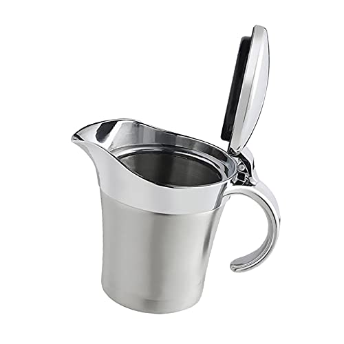 Gravy Bowl Double Insulated Wall Stainless Steel Gravy Sauce Dressing Boat 450ml Gravy Boat
