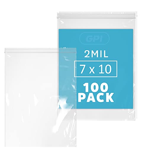 GPI Clear Plastic Reclosable Zip Bags