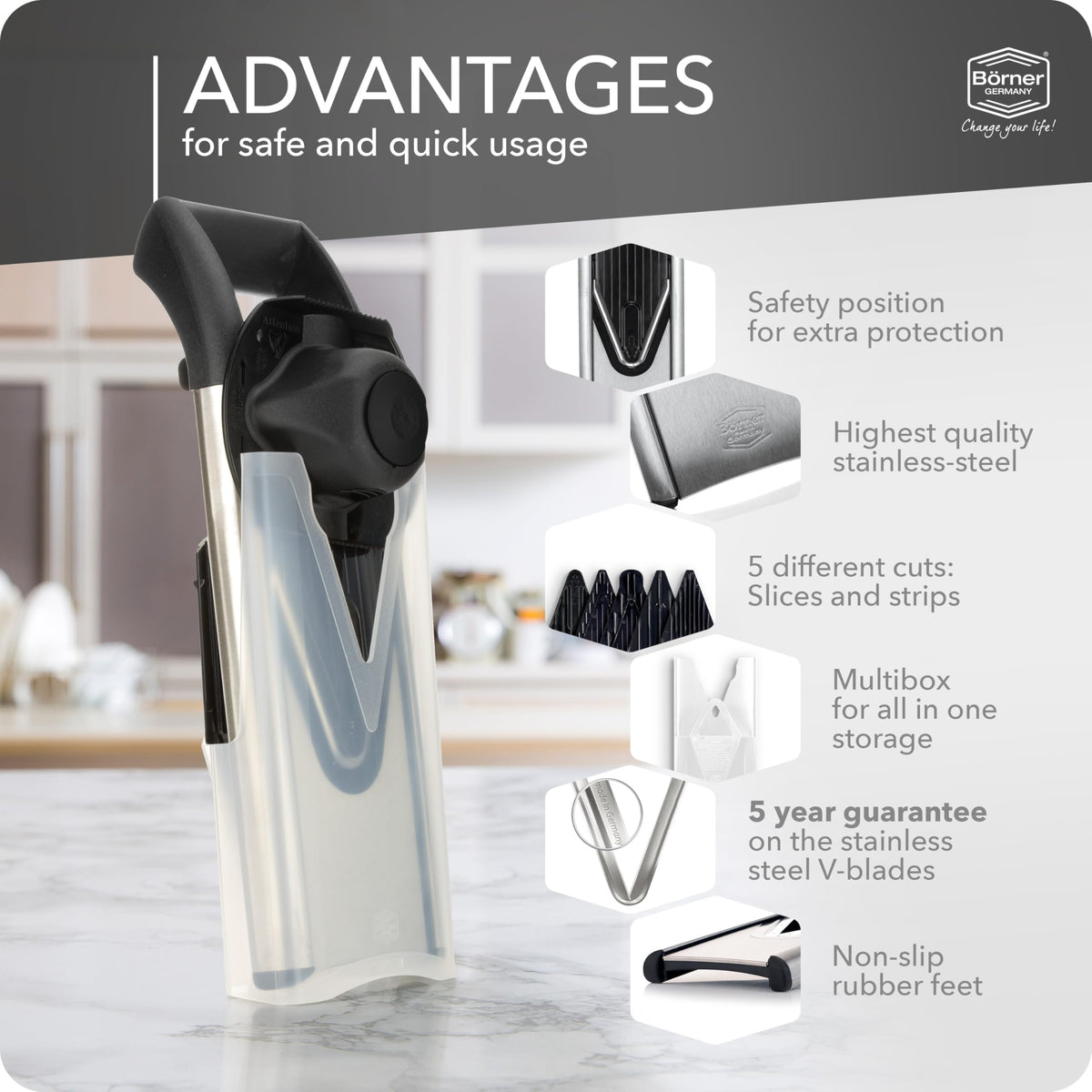 by Reston Lloyd Mandoline Slicer V6 (Starter Set)