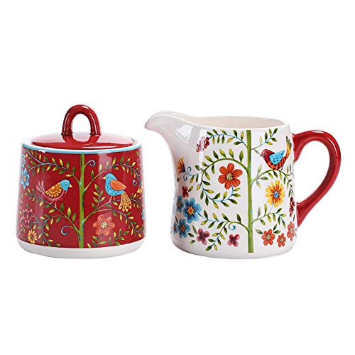Ceramic Sugar and Creamer Set