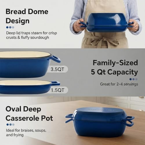Enamel Cast Iron Bread Pan Loaf Pan COLOR