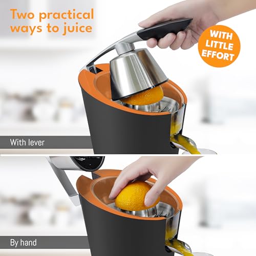 Stainless Steel Electric Orange Juicer 600W I Incl. Stainless