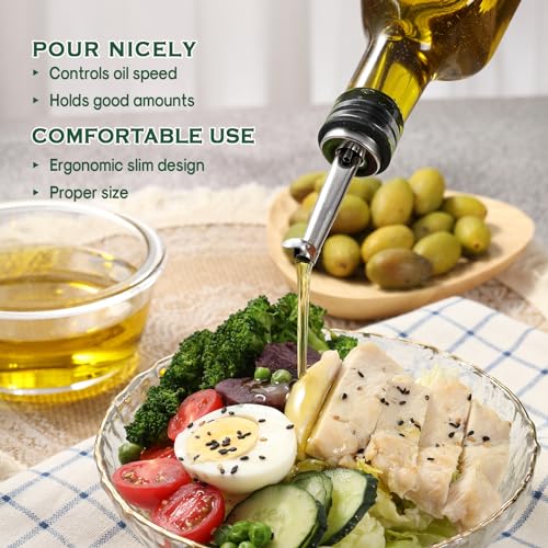 17oz Glass Olive Oil Bottle Dispenser