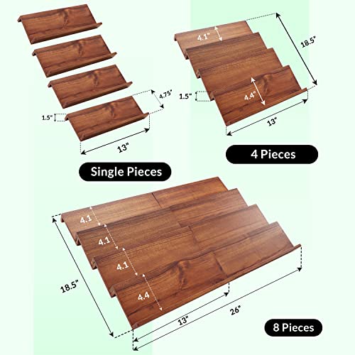 Acacia Wooden Spice Rack Organizer for Cabinet