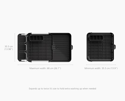 Extend Steel Plus Extendable Dish Rack Steel (Plus / Black)
