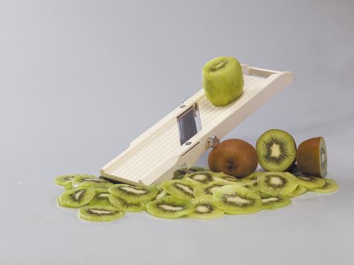 Mandoline Slicer with 4 Blades (Classic Slicer, Beige)
