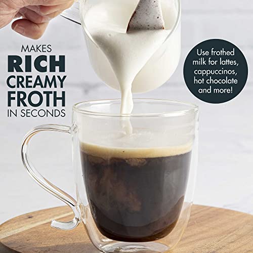 Stovetop Espresso Maker and Handheld Electric Milk Frother Gift Set (Silver / 6 Cup + Frother)