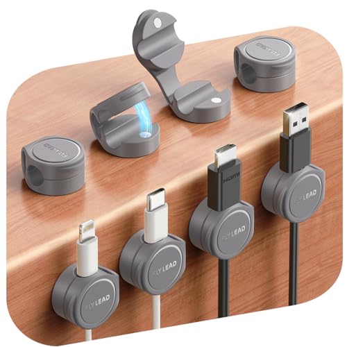 8 Pack Cord Organizer Magnetic Silicone Cable Clips