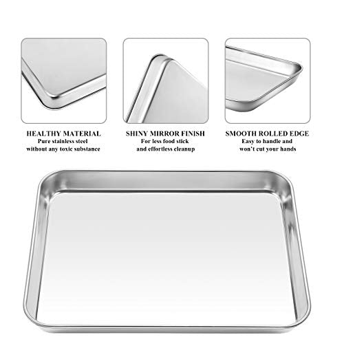 Baking Sheet with Cooling Rack [2 Pans + 2 Racks]