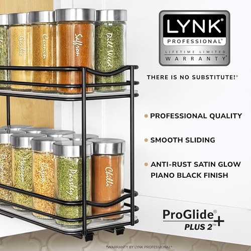 Pull Out Spice Rack Organizer for Inside Kitchen Cabinets