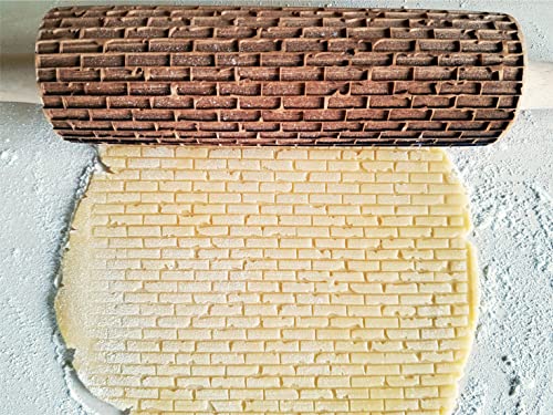 Embossing Rolling Pin embossed Dogh Roller for Embossed Cookies and Pottery by Algis Crafts