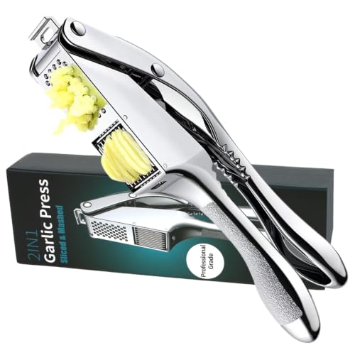 Garlic press and slicer 2 in 1