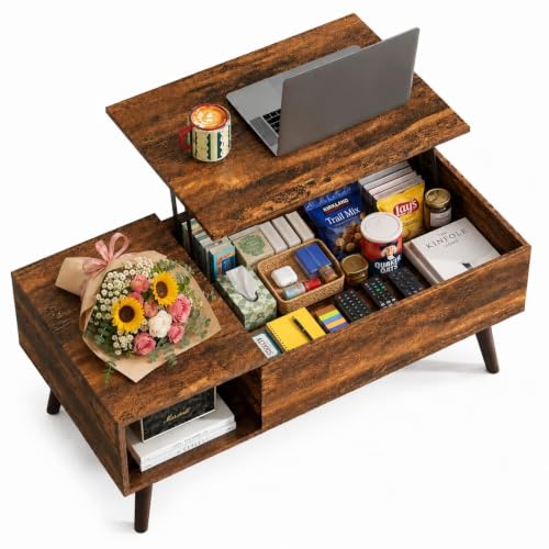 Lift Top Coffee Table with Hidden Storage