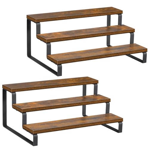 Spice Rack Cabinet Organizer Shelf Wooden Spice Rack for Countertop Kitchen Counter Storage Shelves Cupcake Stand Holder Display Stand