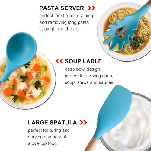 Kitchen Utensils Set 6 (Standard 6-Piece Set / Light Blue)