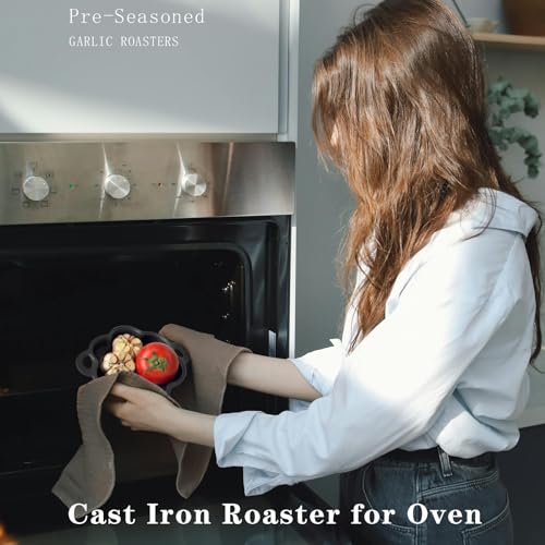 Cast Iron Smoker Roaster & Garlic Roster Baker