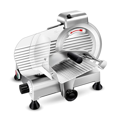 8.5 Inch Meat Slicer Machine 210W 0 (Silver / 8 inch)