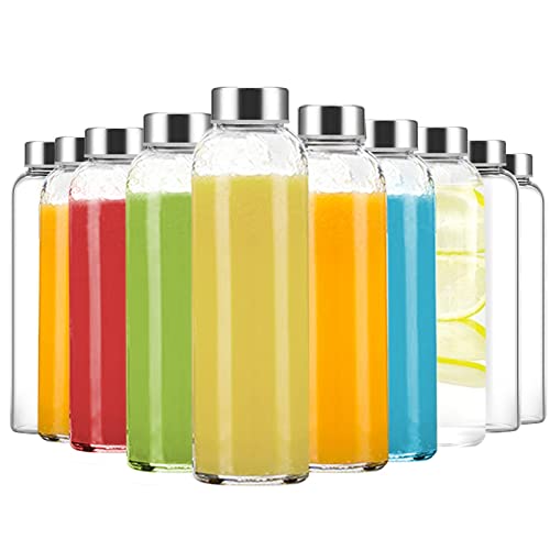 Clear Glass Bottles with Lids