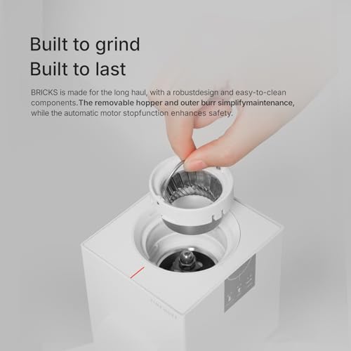Bricks 01S Electric Coffee Grinder (White)