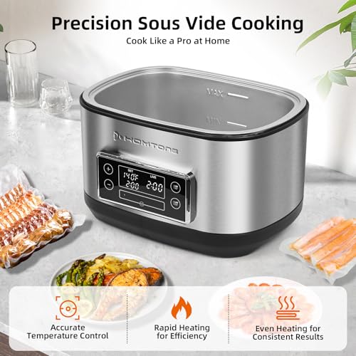 Sous Vide 8 Quart Sous Vide Precision Cooker (Sous Vide Cooker + Hand Pump + Bags)