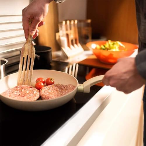 Spurtle Set Natural Acacia Wooden Kitchen Utensils Set