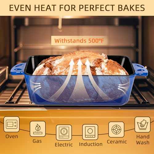 9x5 Enameled Cast Iron Loaf Pan