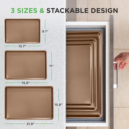 NutriChef Nonstick Cookie Sheet Baking Pan