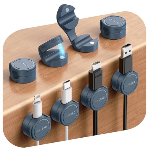 8 Pack Cord Organizer Magnetic Silicone Cable Clips