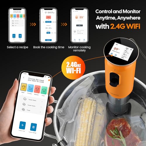 2.4G WiFi Sous Vide Cooker ISV (Ornage)
