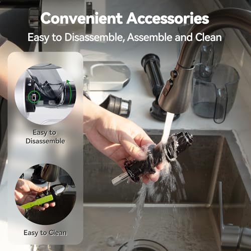 Cold Press Juicer ORMEO HOME Masticating Juicer Machines withLarge Feed Chute Fit Whole Vegetables & Fruits with Pulp Seperation 99.6% Juice Purity Quiet Motor