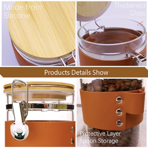 Glass Storage Jars with Spoon