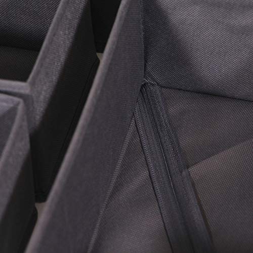 12 Pack Foldable Closet Dresser Drawer Organizer Fabric Baskets Containers for Clothes Underwear Socks Clothing 444