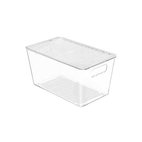 Stackable Storage Bins with Lids