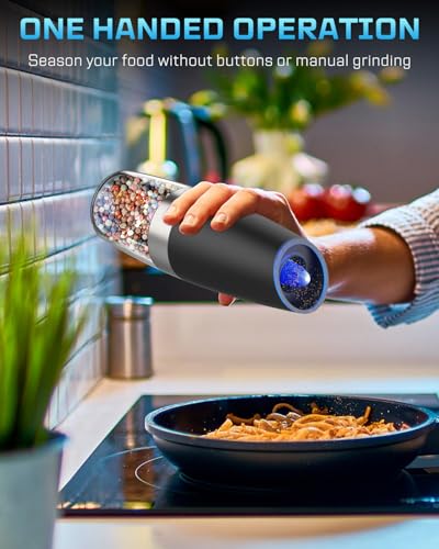 Gravity Electric Pepper and Salt Grinder Set