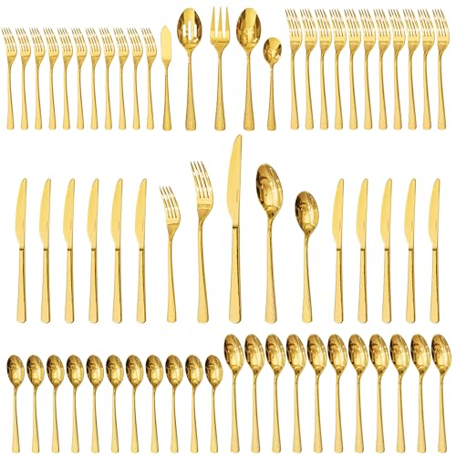 Hammered Silverware Set