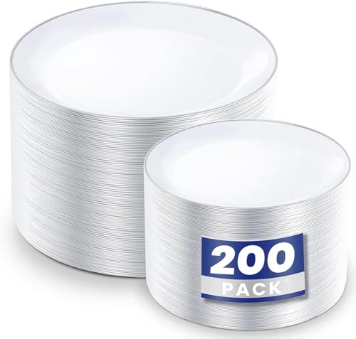 100 60 PCS Plastic Plates