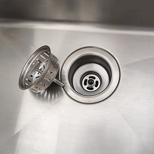 3.5 Inch full SUS304 Kitchen Sink Drain Strainer Assembly with Strainer Basket And Drain Stopper