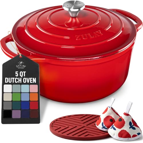 Enameled Cast Iron Dutch Oven with Lid