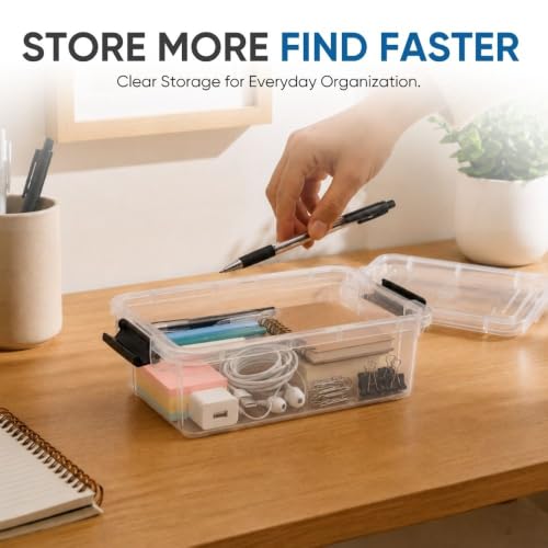 Clear Plastic Storage Boxes with Lids