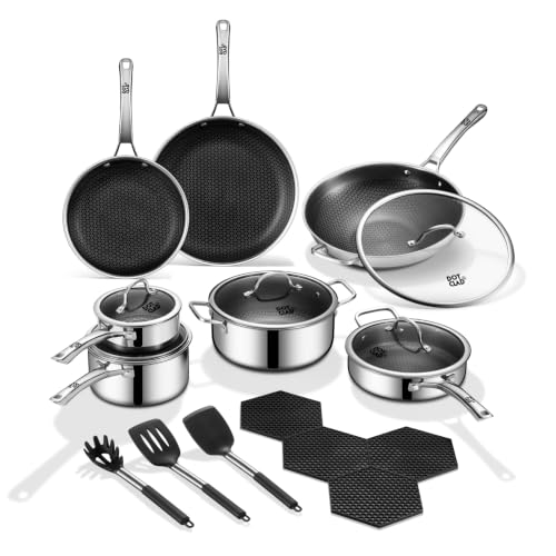 20 Piece Hybrid Stainless Steel Cookware Set