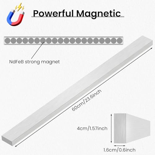 24 Inch Magnetic Knife Strips (24 Inch / Silver)