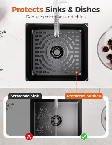 Silicone Sink Protector for Kitchen Sink (12x11 center)