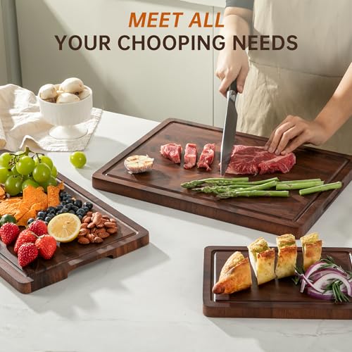 Walnut Wood Cutting Board Set (Walnut / Walnut Cutting Board Set)